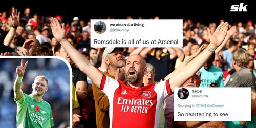 Arsenal fans love the “heartening” gesture from Aaron Ramsdale after England’s win over Albania