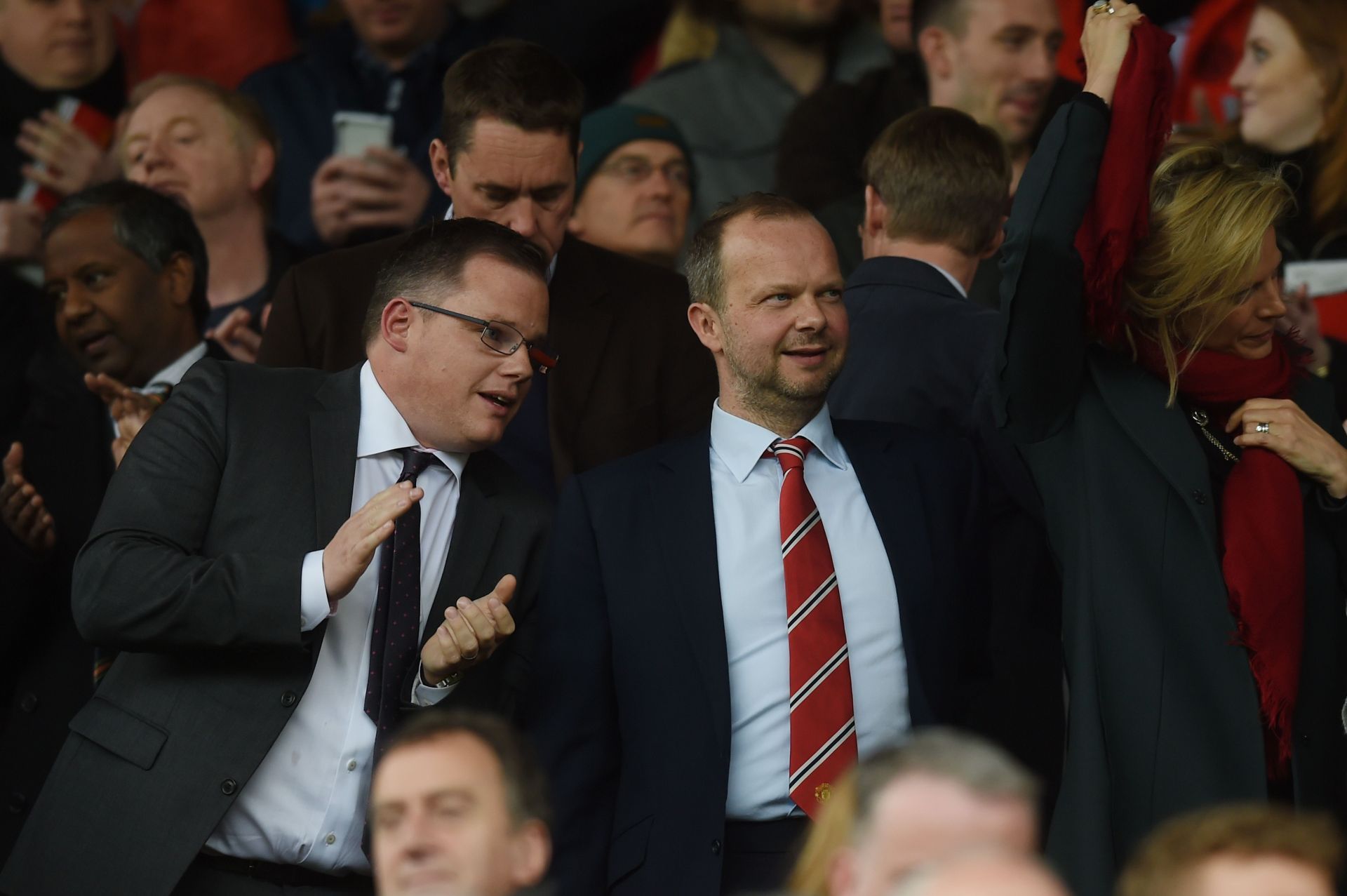 Manchester United executive vice-chairman Ed Woodward (right)
