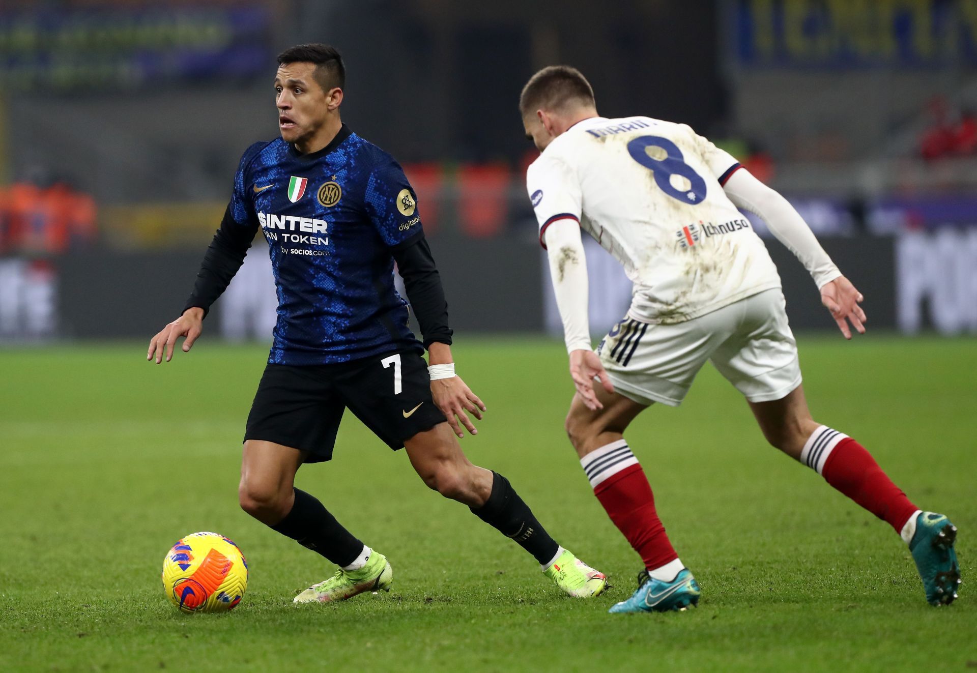 Alexis Sanchez in action for Inter Milan