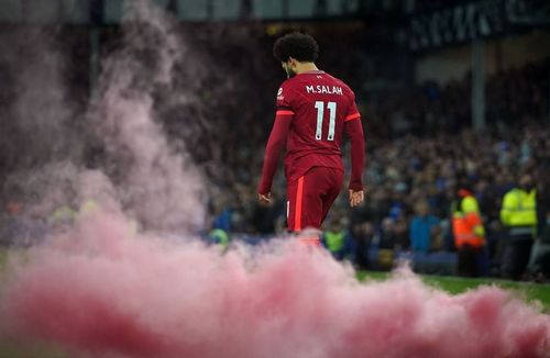 Mohamed Salah netted a double in Liverpool's big win over Everton