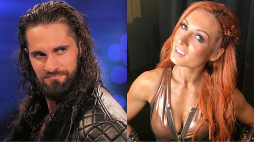 Seth Rollins (left) and Becky Lynch (right)