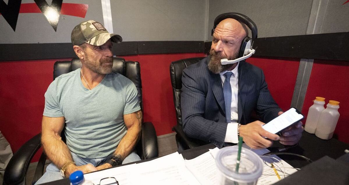 WWE Hall of Famers Shawn Michaels and Triple H