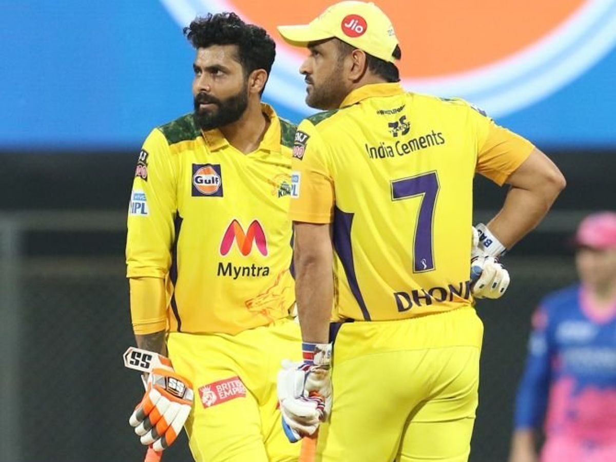 Ravindra Jadeja and MS Dhoni (Image Source: BCCI/IPLT20.COM)