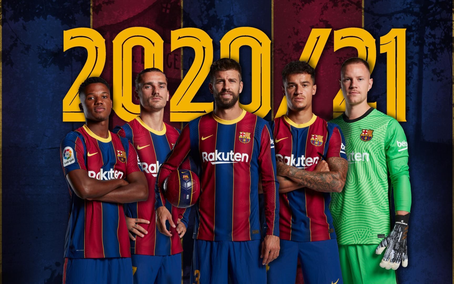 Barcelona team photo from season 2021/22
