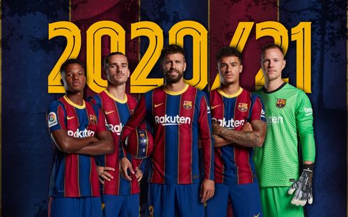 Barcelona team photo from season 2021/22