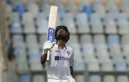 Mayank Agarwal celebrates his fourth Test century. (PC: BCCI)