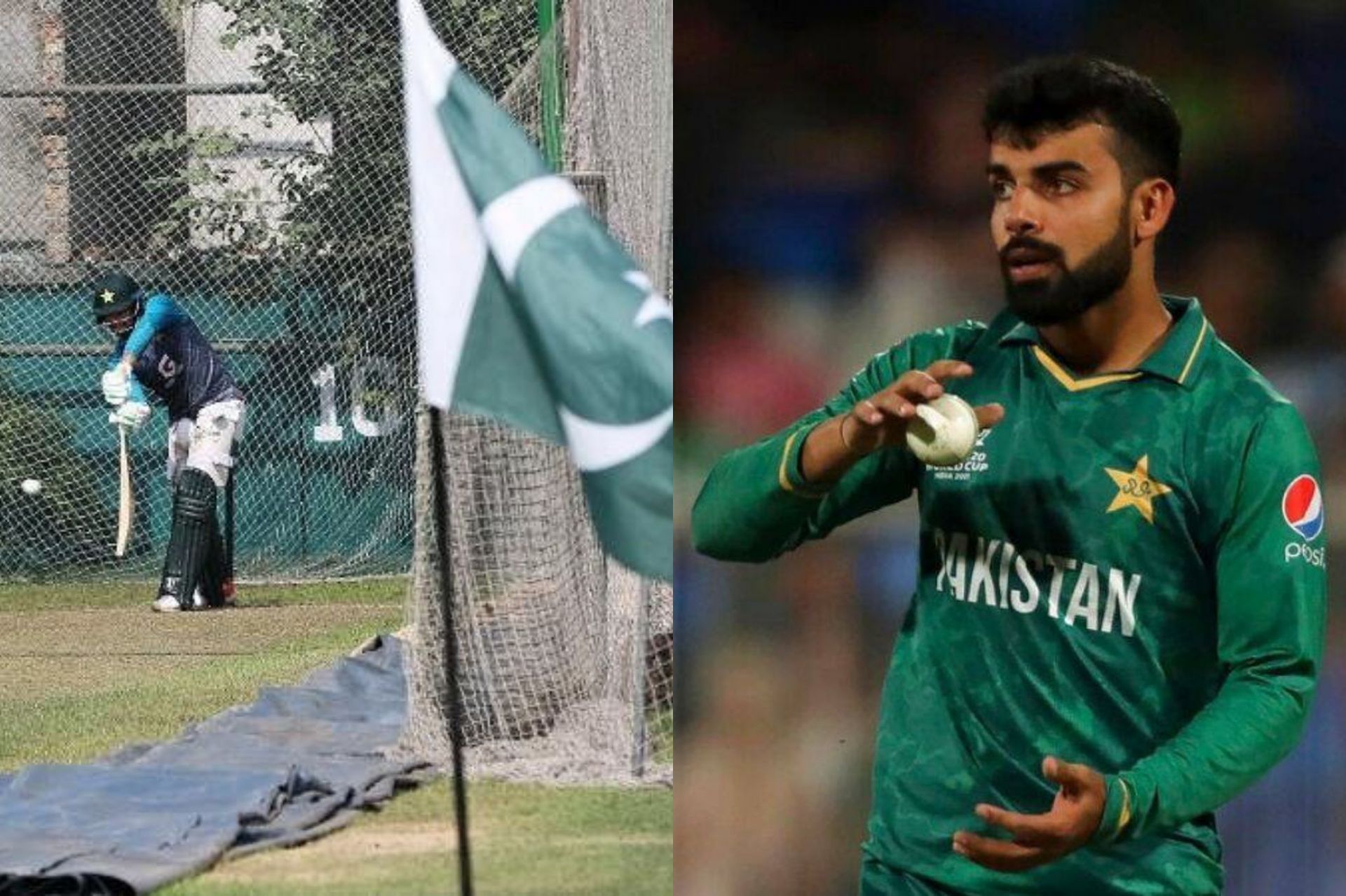 Shadab Khan opened about Pakistan team&#039;s practice of planting national flag into the ground during the nets sessions