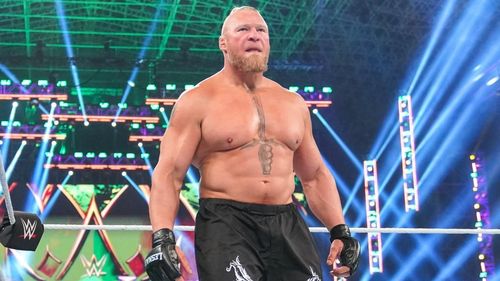 Brock Lesnar appearing at WWE Crown Jewel in 2021