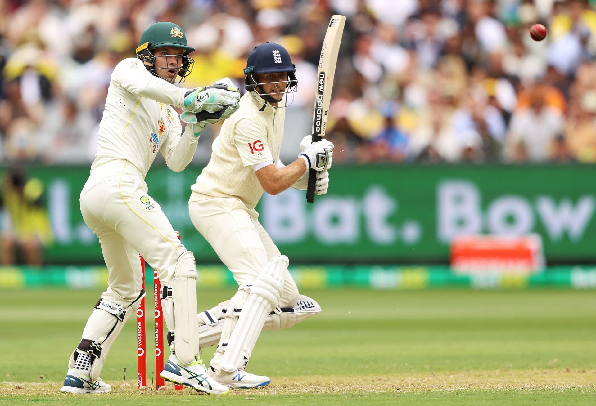 England Test captain Joe Root batting in the Boxing Day Test. Pic: Getty Images.