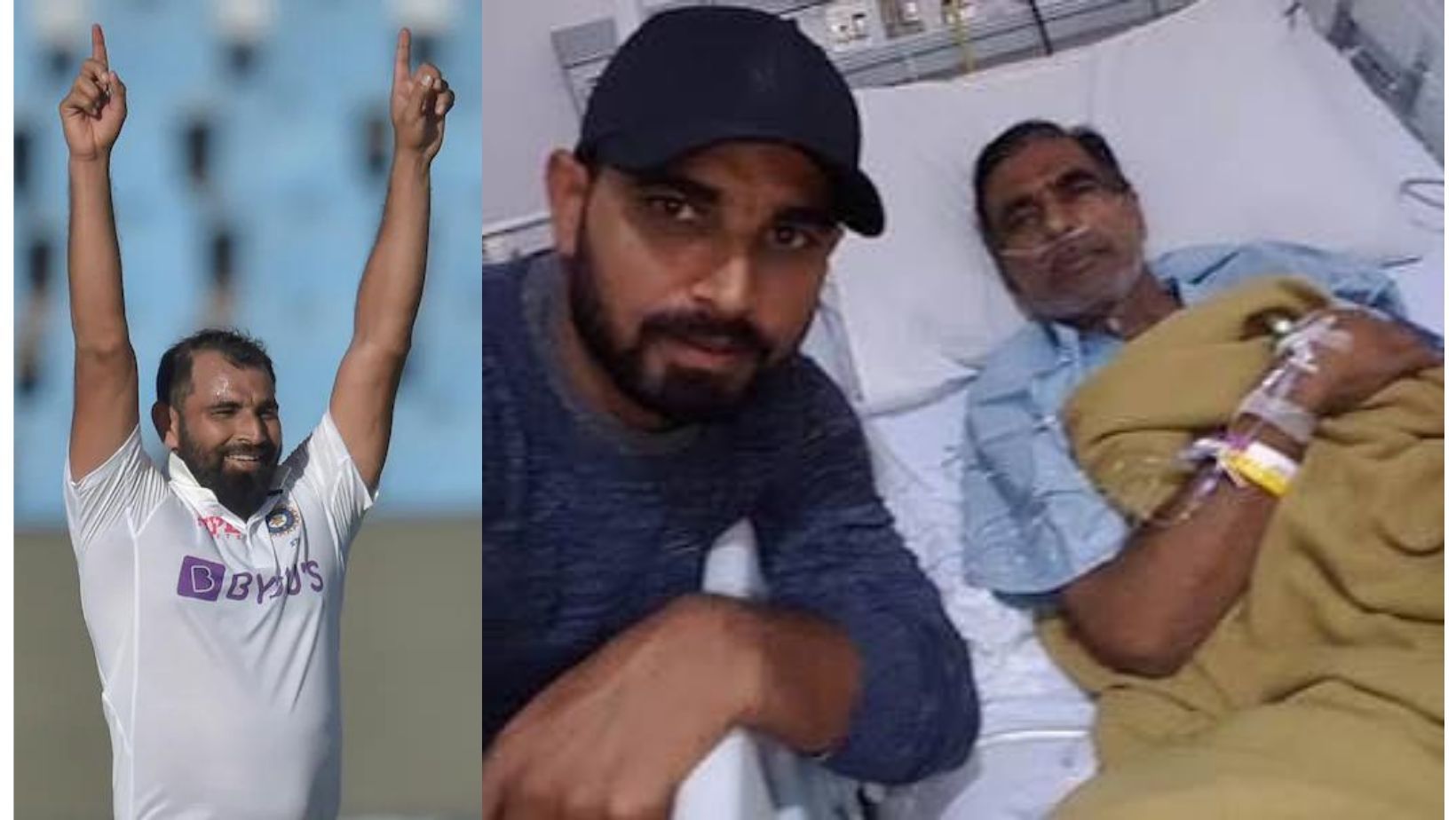 Mohammed Shami pays tribute to his late father.