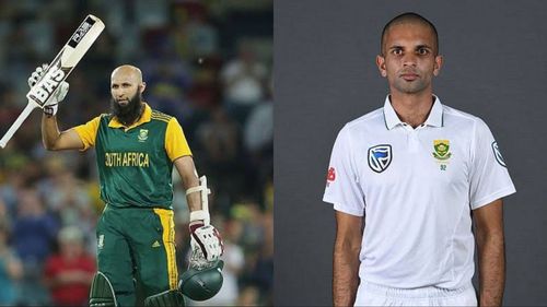 Hashim Amla (L) and Keshav Maharaj are two of the five Indian origin players to play for South Africa