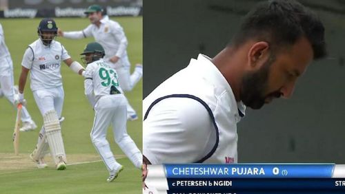 Cheteshwar Pujara's first innings in South Africa came to a disappointing end.