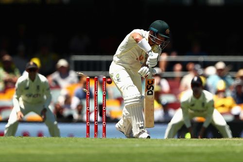 David Warner was bowled off a Ben Stokes no-ball (Credit: Getty Images)