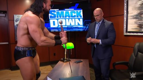 Drew McIntyre and Adam Pearce on WWE SmackDown