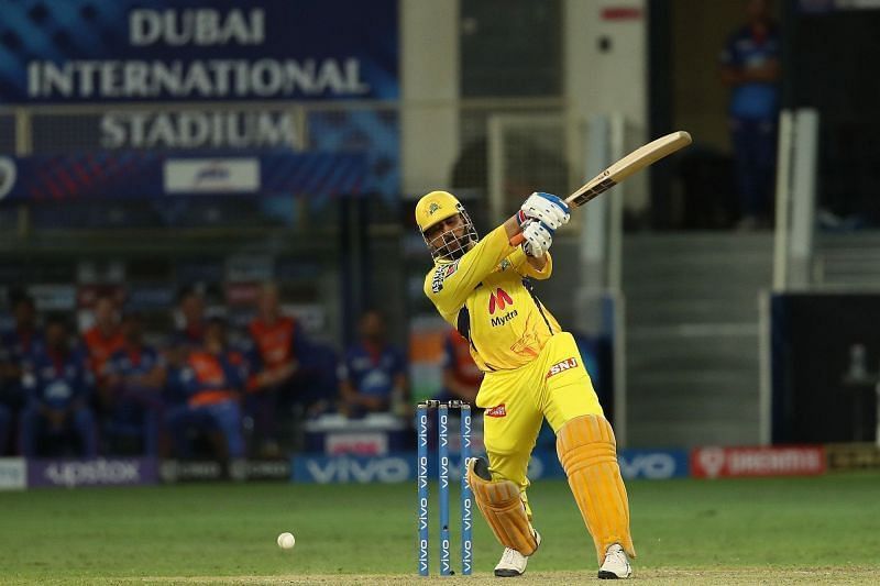 MS Dhoni played a vintage cameo in IPL 2021 Qualifier 1. Pic: IPLT20.COM