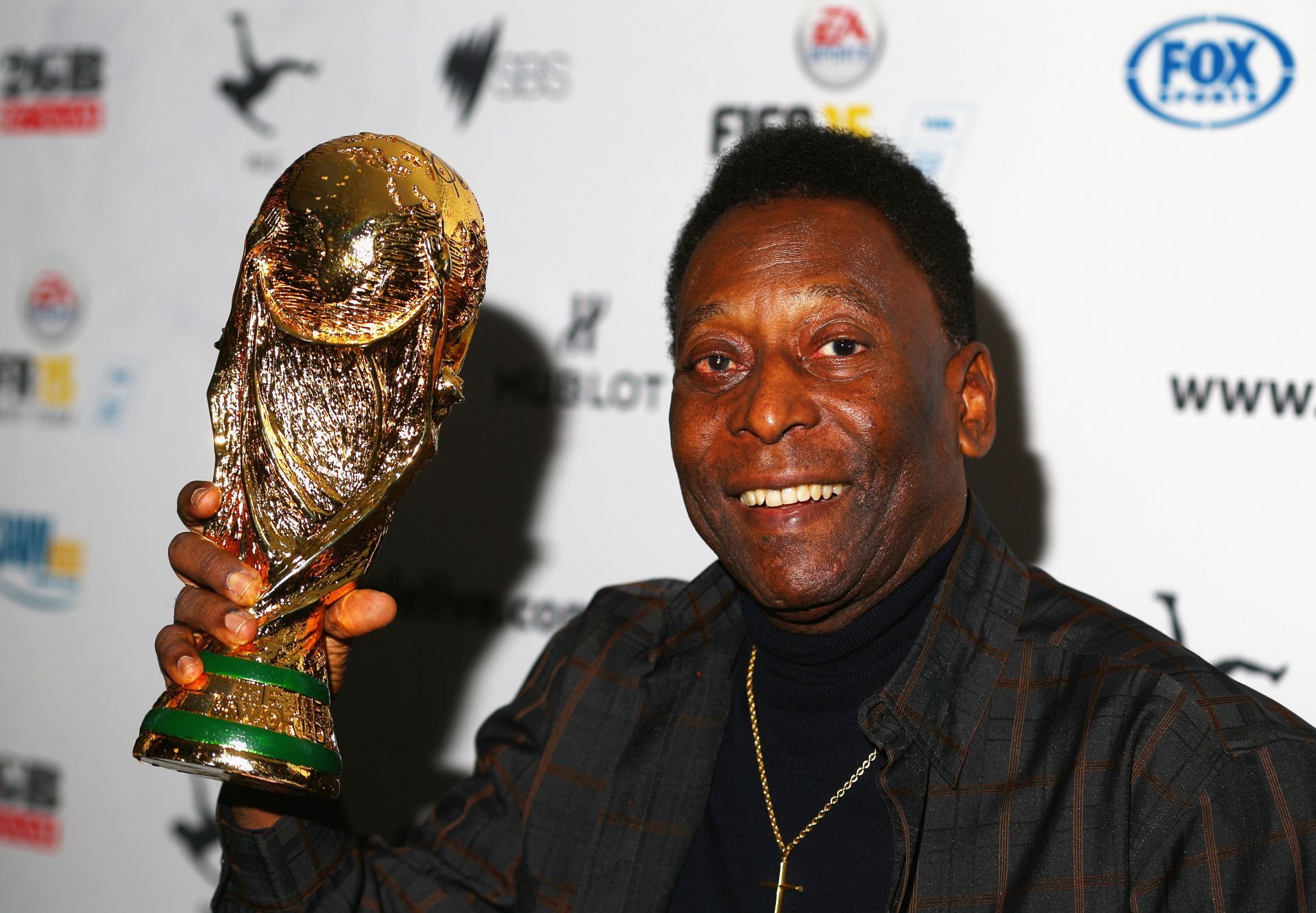 Pele was part of three World Cup-winning squads with Brazil.