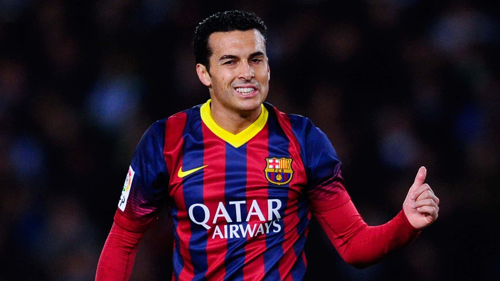 Pedro in action for Barcelona in a La Liga game