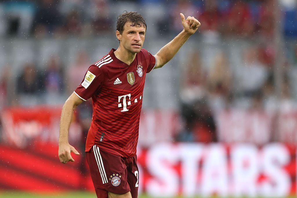 Thomas Muller has 12 assists in the Bundesliga this season, the most so far.