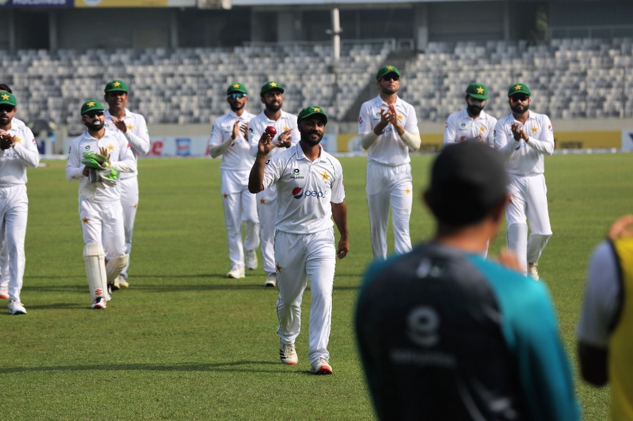 Pakistan beat Bangladesh by an innings and eight runs to win the ICC World Test Championship series (Image: Twitter/PCB)