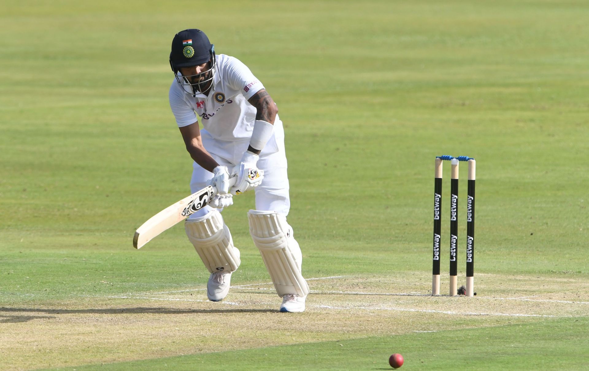 KL Rahul in action during Day 1 of 1st Test against South Africa. Pic: Getty Images