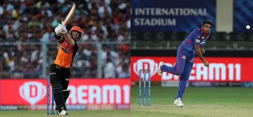 David Warner and Ravichandran Ashwin. (Pics: IPLT20.COM)