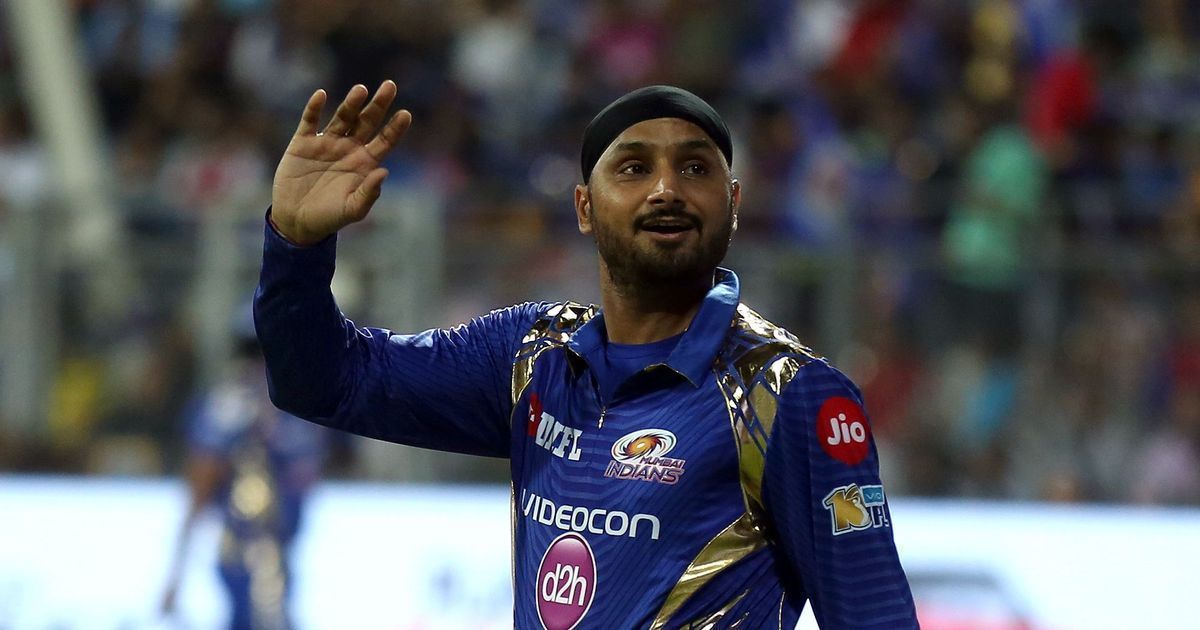 Harbhajan Singh made his 100th IPL game a memorable one (Picture Credits: Sandeep Shetty/Sportzpics for IPL, via Scroll).