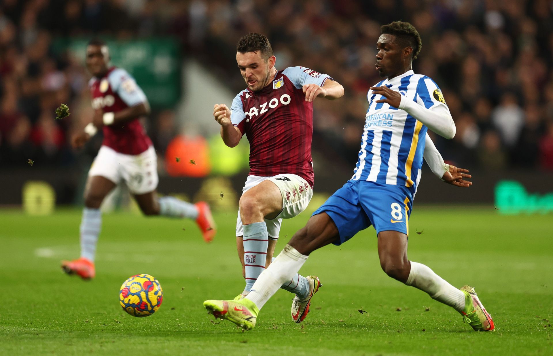 John McGinn in action for Aston Villa