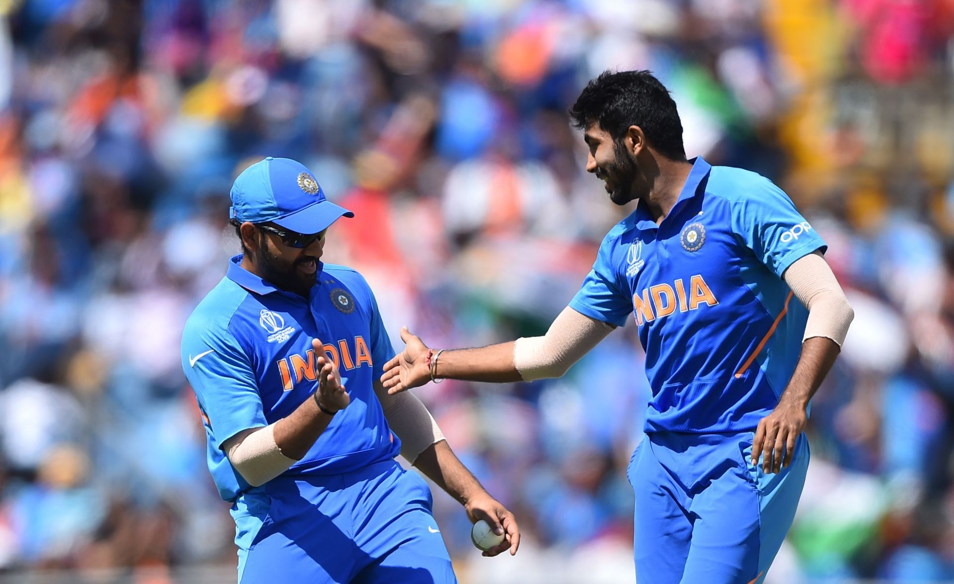 Rohit Sharma helped groom Jasprit Bumrah at Mumbai Indians.