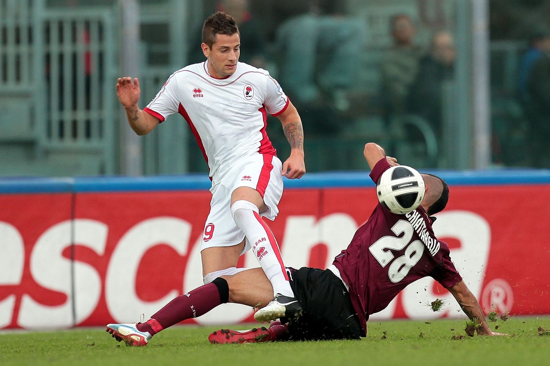 Francesco Grondolfo in action for AS Bari in Serie B