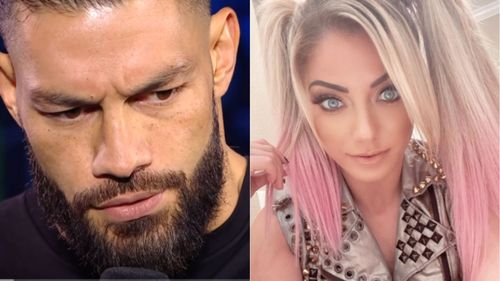 Roman Reigns (left); Alexa Bliss (right)