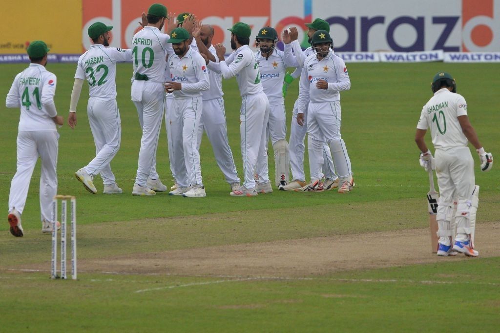 Pakistan took 20 wickets before Bangladesh could score 300 runs in the ICC World Test Championship match (Image: Twitter/PCB)