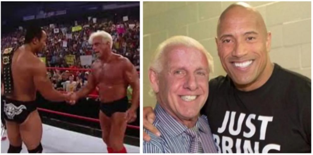 The Rock reacts to Ric Flair&#039;s heartfelt message