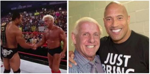 The Rock reacts to Ric Flair's heartfelt message