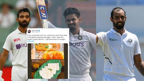 Which two food items do you pick in Wasim Jaffer's analogy?