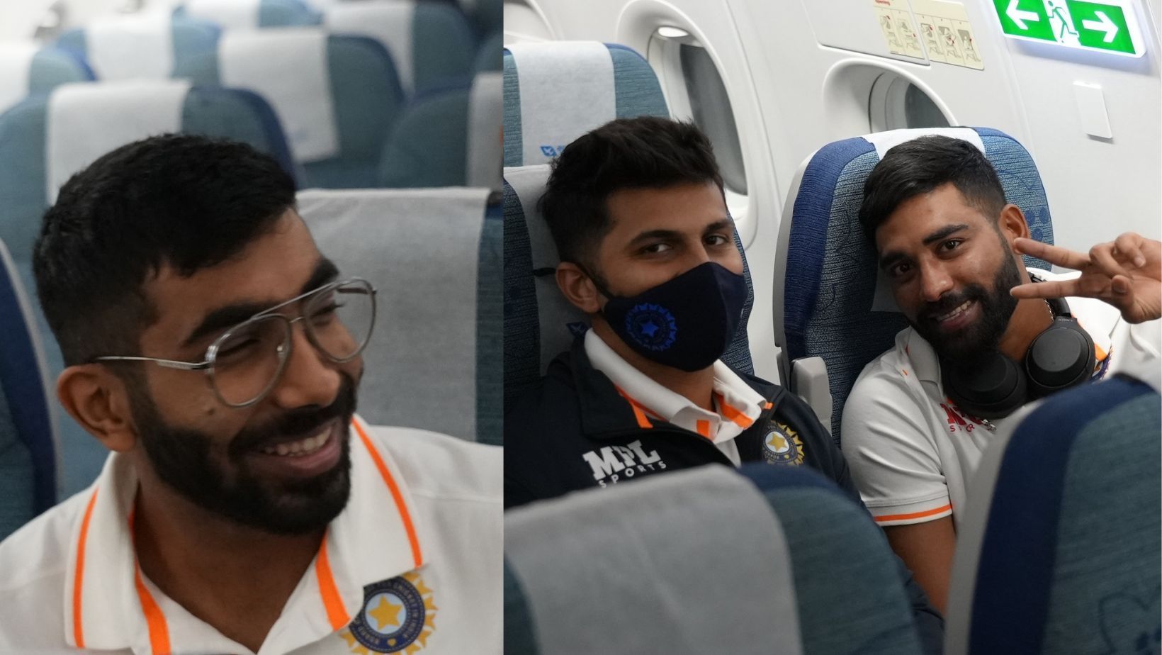 Jasprit Bumrah, Shardul Thakur and Mohammed Siraj (from left to right)