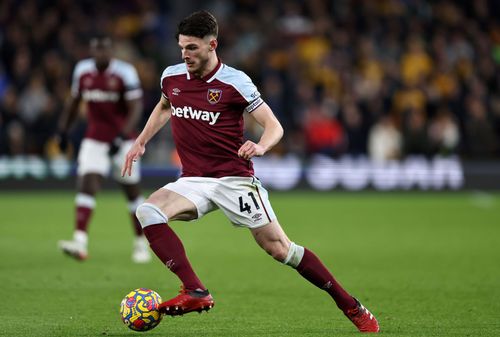 West Ham United midfielder Declan Rice