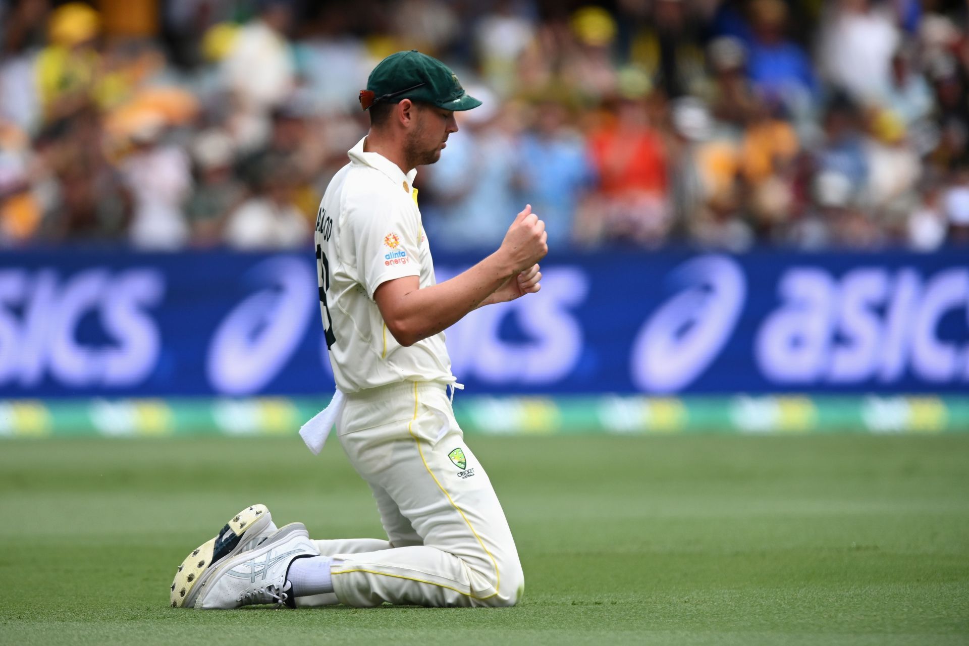 Hazlewood took two sensational catches in the deep on Day 1 of the first Ashes Test