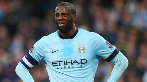 Yaya Toure in action for Manchester City in the Premier League