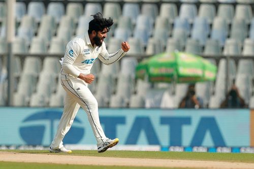 Ajaz Patel scripts history in Mumbai [Image- BCCI]