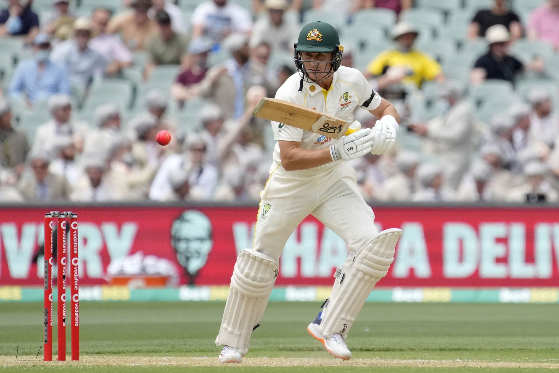 Marnus Labuschagne scored a defiant 103 off 305 balls for Australia in the 1st innings of the 2nd Ashes Test.
