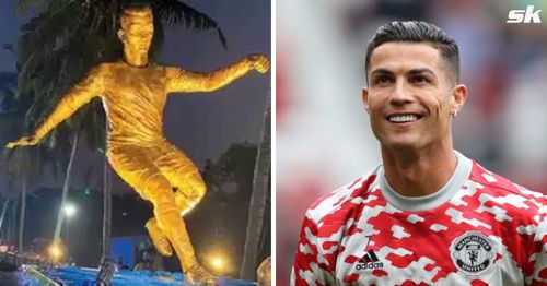 Cristiano Ronaldo statue in Goa