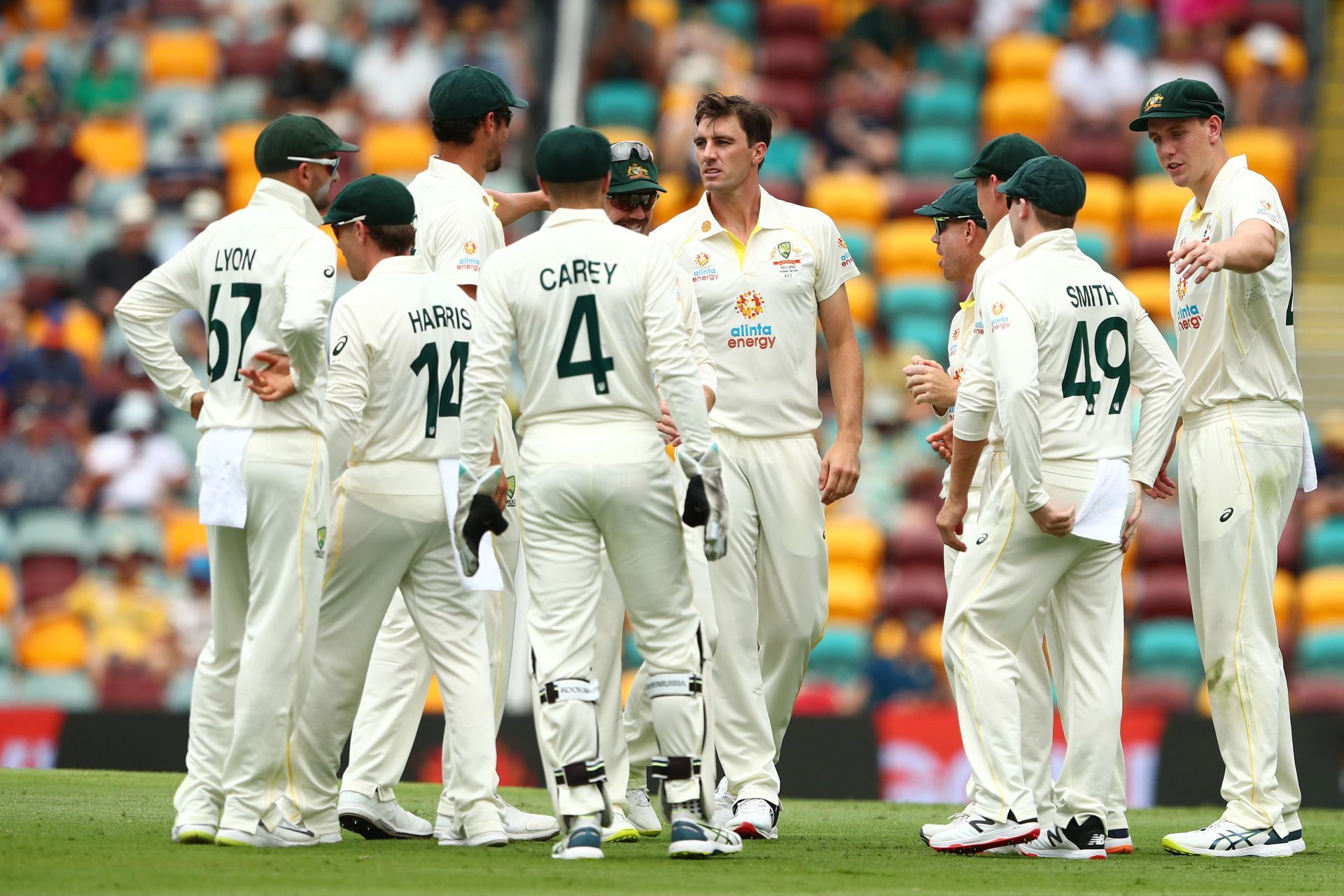 Pat Cummins on Day 1 at the Gabba