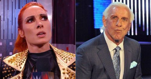 The feud between Ric Flair and Becky Lynch continues