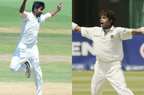 Jasprit Bumrah (left) and S Sreesanth. Pics: Getty Images