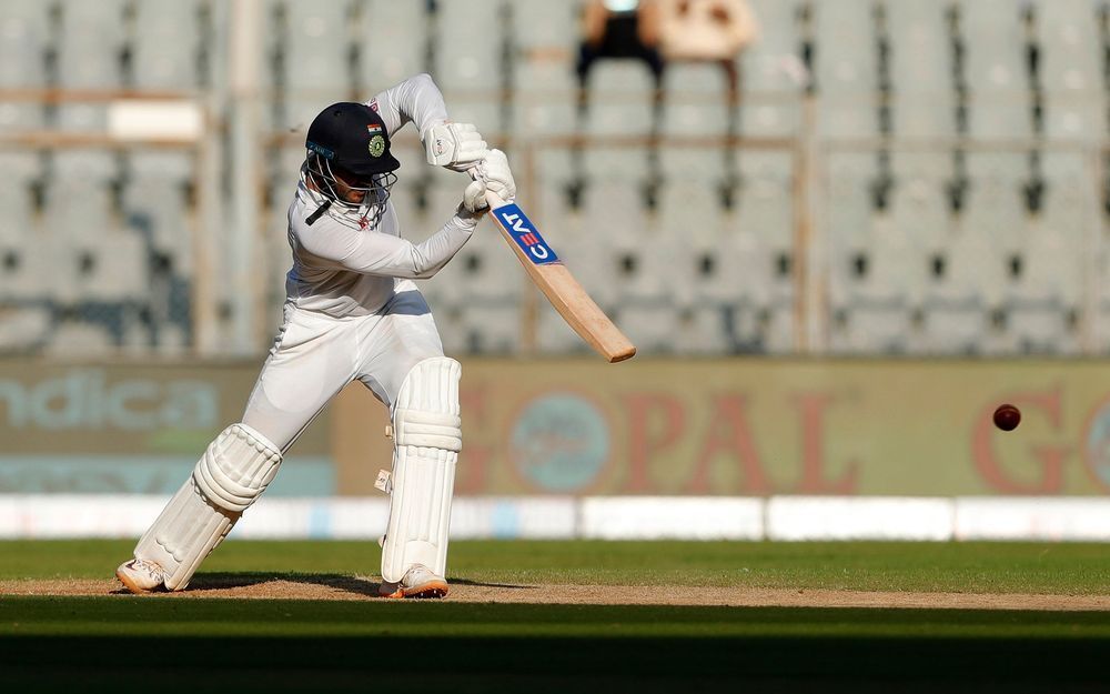 Mayank Agarwal spent almost ten hours in the middle across his two innings [P/C: BCCI]