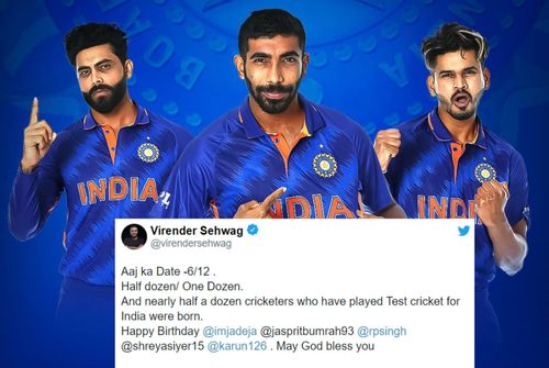 The cricket fraternity extends birthday greetings to Ravindra Jadeja, Shreyas Iyer, and Jasprit Bumrah. (Credits: BCCI)