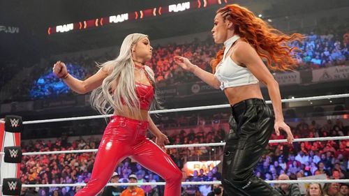 Becky Lynch and Liv Morgan had an intense battle