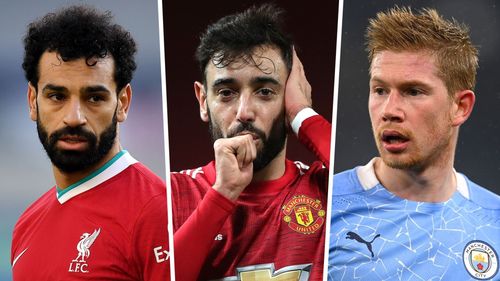 Mohamed Salah, Bruno Fernandes and Kevin De Bruyne (from left to right) have been some of the consistent performers in the Premier League.