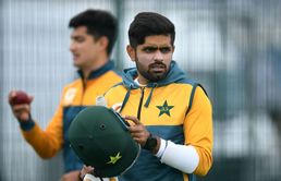 Watch: Pakistan captain Babar Azam bats in dressing room as rain halts play on second day of Dhaka Test
