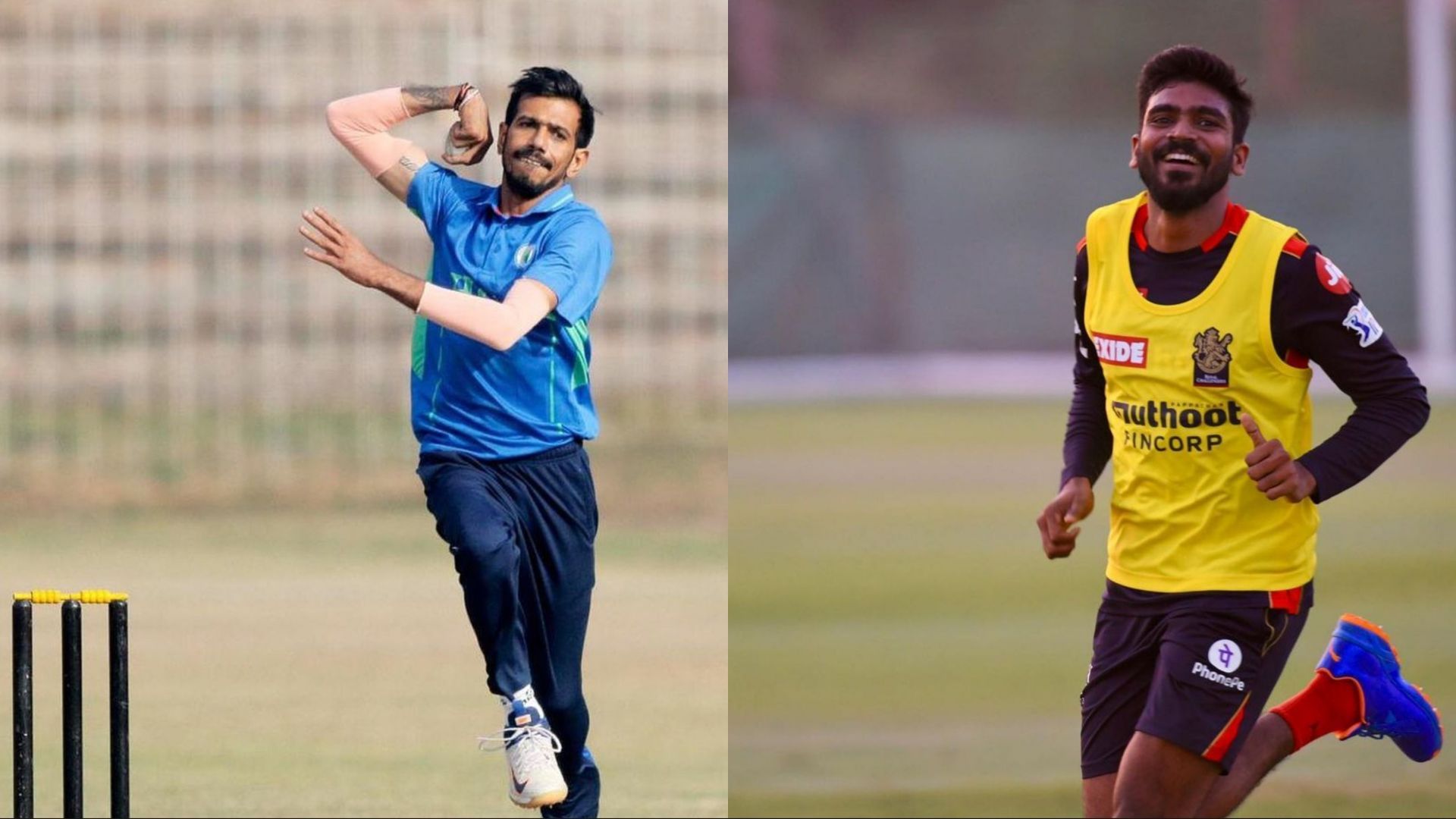 Yuzvendra Chahal (L) and KS Bharat performed exceptionally well in Vijay Hazare Trophy 2021